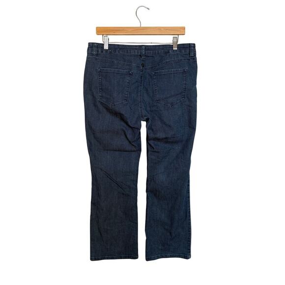 prAna Jada Jeans Women’s Sz 14/32 Mid Rise Boot Cut Dark Wash Blue Denim 1965631 - Picture 3 of 8